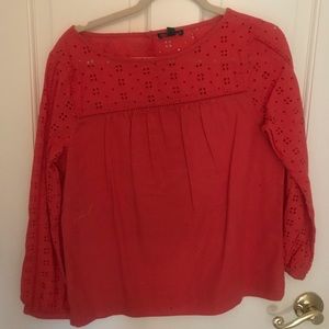 JCrew mercantile orange Blouse